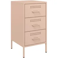VidaXL Nachttisch Rosa 36x39x68 cm Stahl