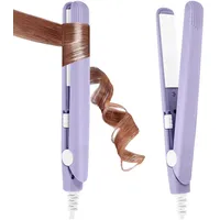 Mini Glätteisen, 2 in 1 Glätteisen Locken Und Glätten, Mini Haarglätter Für Kurz