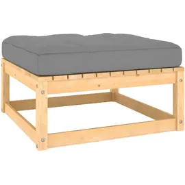 vidaXL Garten-Lounge-Set 6-tlg. Kiefer Massivholz beige/grau