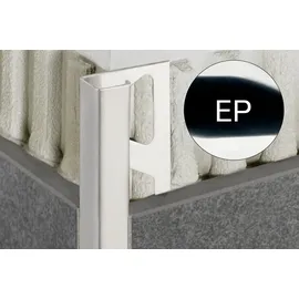 Schlüter Systems QUADEC-EP Abschlussprofil Edelstahl poliert 12,5 mm 2,50 m