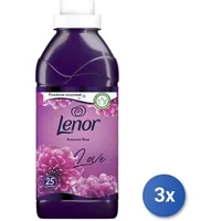 3x Lenor Weichspüler 575 Ml. Konzentrieren 25 Messlöffel Amethyst Made IN Italy