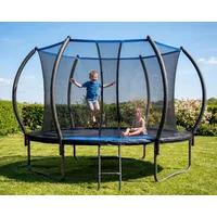 Trampolin Outdoor 228/305/366 cm, Round Garden Trampoline with Safety Net, Ladder, Padded Poles, Safety Cover, GS-Zertifikat, Outdoor (10 ft)