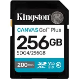 Kingston Canvas Go! Plus Gen4 256GB SDXC Speicherkarte (200 MB/s, C10 UHS-I U3 V30)