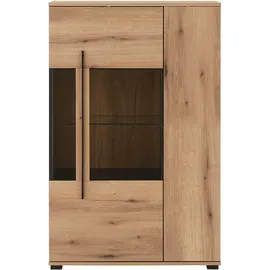 Home Affaire Vitrine Cantara 90 x 37 x 140 cm Braun