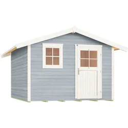 Gartenhaus WEKA "123 Gr.5, grau", grau, Fußboden im Gartenhaus, ohne Rück- und Seitenwand, ohne Dacheindeckung, Holz, Gartenhäuser