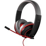 Gioteck XH100S Kopfhörer Kabelgebunden Kopfband Gaming Schwarz, Grau, Rot