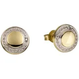FIRETTI Ohrstecker Gold 333 weiß 0,01 mit Diamant