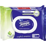 Tempo Toilettenpapier Sanft & Sensitiv Duo-Pack 1-lagig, 2x 42 Tücher