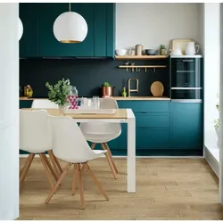 Kadima Design Esstuhl & Gastrostuhl Skandinavischer Stil  Kunststoff mit Buchenholz  Weiß  Ergonomisch & 100kg belastbar  Velanox Kollektion