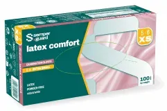 Semperguard® Einmalhandschuhe, Latex comfort 3000003744 , 1 Packung = 100 Stück, Größe XS (5-6)