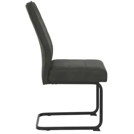 Z2 4er-Set Hela Freischwinger Kerstin Stoff Grau Anthrazit