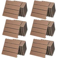 CASARIA WPC Fliesen 66er-Set Klassik Terrakotta