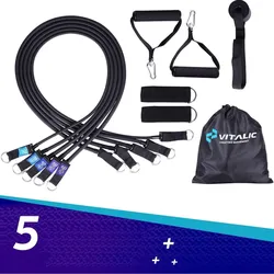 Widerstandsbandsatz Trainingsbänder - Fitnessbänder und Widerstandsbänder beige NO SIZE