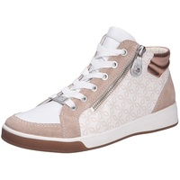 Ara Shoes Ara Damen Rom Sneaker, SAND,WEISS/ROSEGOLD, 37.5 EU