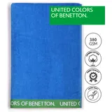 BENETTON Benetton, Set, 2 Handtüchern, 90 x 160 cm, 380 g/m2, 100% Baumwolle, Blau und Grün,