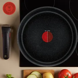 Tefal Ingenio Black Stone 8-teiliges Kochgeschirr-Set L3998802