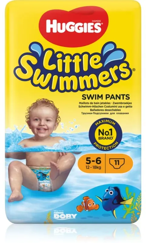 Huggies Little Swimmers 5-6 Einweg-Badewindeln 12–18 kg 11 St.
