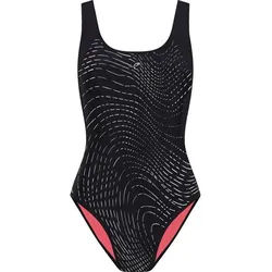 ENERGETICS Damen Badeanzug Da.-Schwimmanzug Nina W, BLACK/ANTHRACITE/AOP, 36