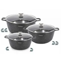 Cheffinger Topf-Set 6-tlg. 3 x Kochtopf + 3 x Suppentopf