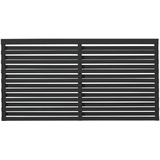 Plus Zaun Osaka 180 x 93 cm RAL 9005 Schwarz