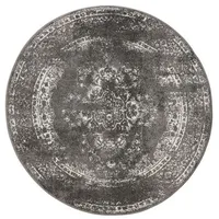 Benuta Basic Teppich Sia - Grau 120 cm Rund