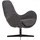 SalesFever Drehsessel 72 x 85 x 69 cm Textil Dunkelgrau mit Drehfunktion