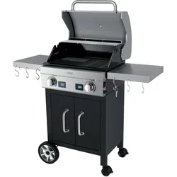 Steba Deluxe Grillcenter VG 7000 Devil's Choice bis 300 °C und 2 großen Stahlgussplatten, individuell regelbare Heizsysteme