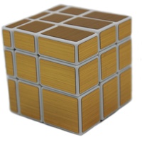 MEISHINE 3x3x3 Zauberwürfel Magic Cube Golden Mirror Cube Speed Cube Puzzle Cube (White Background)