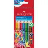 Faber-Castell Dreikant-Buntstifte Colour Grip Promoetui