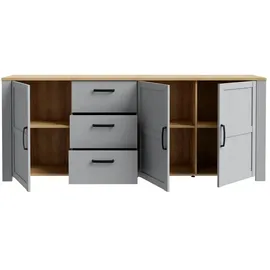 Höffner Sideboard ¦ weiß ¦ Maße (cm): B: 220 H: 87 T: 42.0