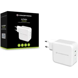 Conceptronic ALTHEA 2-Port 100W GaN USB-C PD-Ladegerät