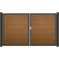 GROJA Doppeltor 300 x 180 cm Eiche/Braun