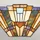 Elstead Lighting Tiffany-Glas Wandleuchte (B 40,6 cm) 41 cm türkis