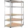 Tectake Schwerlastregal Metall 180 x 89,5 x 89,5 cm Silber