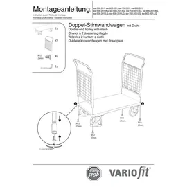 VARIOfit Plattformwagen 400 kg