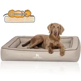 Knuffelwuff Hundebett Montego XL 105 x 80 cm grau