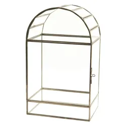 Dose aus Glas und Kupfer 18x13x30 - Transparent Anderes Glas Amadeus 18x13 cm