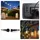 VELLEMAN Solar LED Lichterkette 15 m Schwarz