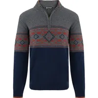 Sherpa Adventure Gear Herren Tej Eco 1/4 Zip Pullover (Größe S, blau)