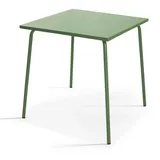 Oviala Gartentisch 80 x 80 x 75 cm Kaktusgrün