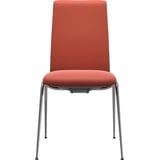 Stressless® Polsterstuhl Laurel, Low Back, Größe M, mit Beinen aus Stahl in Chrom glänzend rot