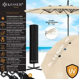 Kesser Doppelsonnenschirm 460 x 270 cm Beige
