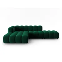 Micadoni Ecksofa Lupine, modular offen 5-Sitzer grün