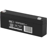 EMOS Wartungsfreier Bleiakku/Bleiakkumulator für Gefahrmeldeanlagen, Alarmsysteme, Sicherheitssysteme, 12V, 2,2 Ah,