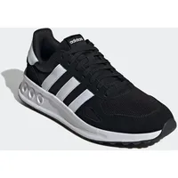 Adidas Sneaker ADIDAS SPORTSWEAR "RUN 84", Gr. 47, schwarz-weiß (core schwarz, cloud weiß, carbon), Textil, Leder, Synthetik, sportlich, Schuhe, inspiriert vom Design des adidas LA Trainer