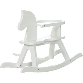 roba Schaukelpferd aus Massivholz weiß lackiert mitwachsend Schutzring