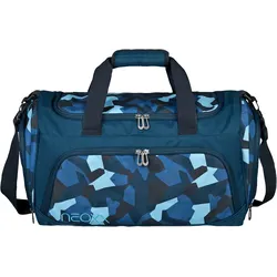 Sporttasche NEOXX "Move, Camo Nation", Kinder, Gr. B/H/T: 43cm x 26cm x 24cm, grün (camo nation), Polyester, Taschen, teilweise aus recyceltem Material