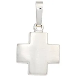 Kreuz-Anhänger JOBO "Anhänger Kreuz", silber (silber 925), Schmuckanhänger, Damen, Silber 925 (Sterlingsilber), 925 Silber