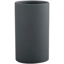 Spirella Zahnputzbecher Zahnbürstenhalter Keramik Tube 7x11,5 cm Grau Matt, Grey