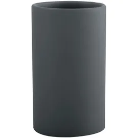 Spirella Zahnputzbecher Zahnbürstenhalter Keramik Tube 7x11,5 cm Grau Matt, Grey